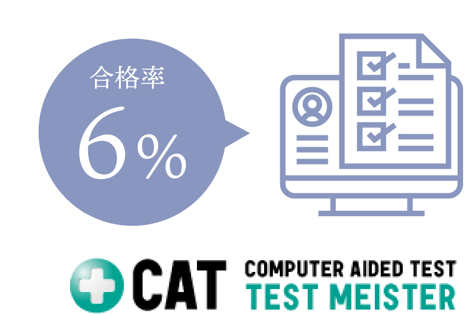 CAT COMPUTER AIDED TEST TESTMEISTER 合格率6%